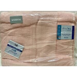 NWT Modern Threads 2-Pack Air Cloud Oversized Resort Bath Towels, Blush Pink